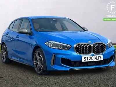 Used BMW M135 Comfort Edition 306 HP (225 kW) 2020 Blue Hatchback