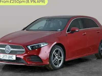Usado Mercedes A250 AMG Line Premium Plus 218 HP (160 kW) 2021 Vermelho Citadino