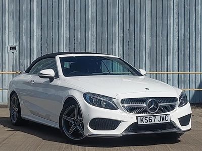 Usado Mercedes C220 AMG line 170 HP (125 kW) 2017 Branco Cabrios