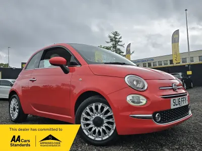 Used Fiat 500 Lounge 69 HP (50 kW) 2016 Pink Hatchback