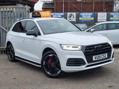 Begagnad Audi Q5 Black Edition 190 HK (139 kW) 2019 Vit SUV
