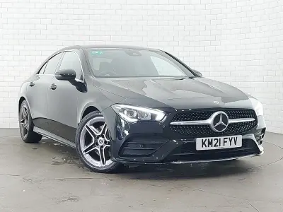 Used Mercedes CLA200 AMG line 163 HP (119 kW) 2021 Black Sedan