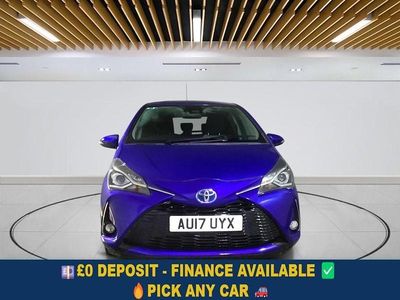 Blue Used 2017 Toyota Yaris Hybrid Design Hatchback | £8,999 (Fair price)