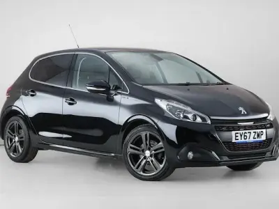 Used Peugeot 208 GT-line 110 HP (80 kW) 2017 Black Hatchback
