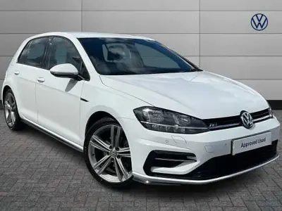 Used VW Golf VII R-line 150 HP (110 kW) 2019 White Hatchback