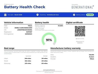 Used Tesla Model 3 77 kW (106 HP) 2021 Sedan