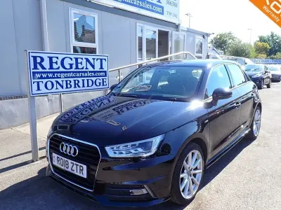 Used Audi A1 Sportback S-Line 125 HP (91 kW) 2018 Black Hatchback