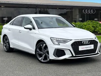 Used Audi A3 S-Line 150 HP (110 kW) 2023 White Sedan