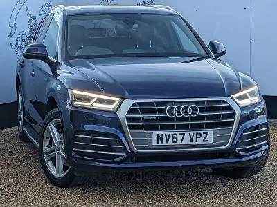 Used Audi Q5 S-Line 190 HP (139 kW) 2017 Blue SUV