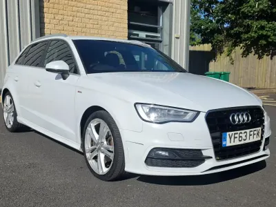 Used Audi A3 S-Line 2013 White Hatchback