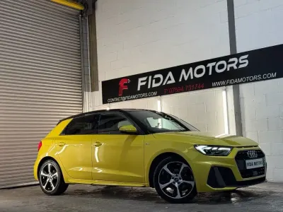 Used Audi A1 Sportback S-Line 150 HP (110 kW) 2022 Yellow Hatchback