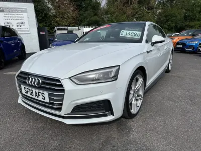 Used Audi A5 S-Line 252 HP (185 kW) 2018 White Coupe