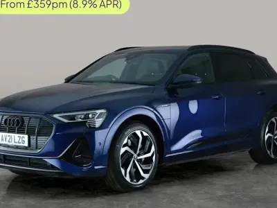 Usado Audi e-tron Black Edition 300 kW (408 HP) 2021 Azul SUV