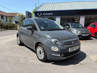 Used Fiat 500 Lounge 69 HP (50 kW) 2018 Grey Hatchback