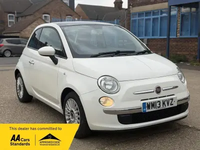 Used Fiat 500 Lounge 69 HP (50 kW) 2013 White Hatchback