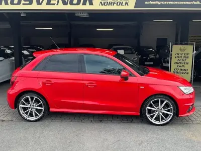 Used Audi A1 Sportback Black Edition 125 HP (91 kW) 2018 Red Hatchback