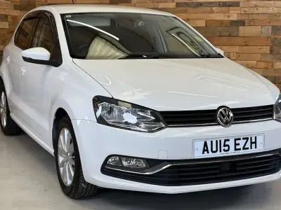 Used VW Polo SE 90 HP (66 kW) 2015 White Hatchback