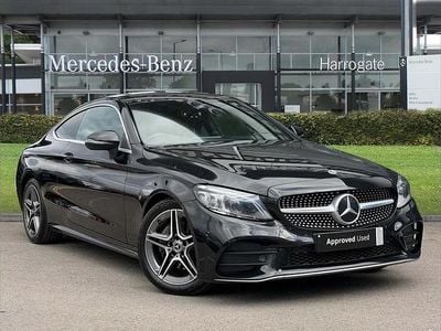 Used Mercedes C220 AMG line 191 HP (140 kW) 2023 Black Coupe