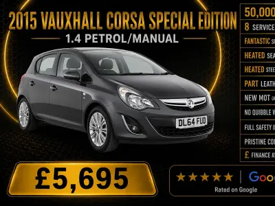 Used Vauxhall Corsa 100 HP (73 kW) 2015 Grey Hatchback