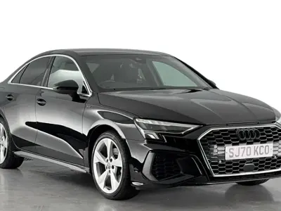 Used Audi A3 S-Line 150 HP (110 kW) 2020 Black Sedan