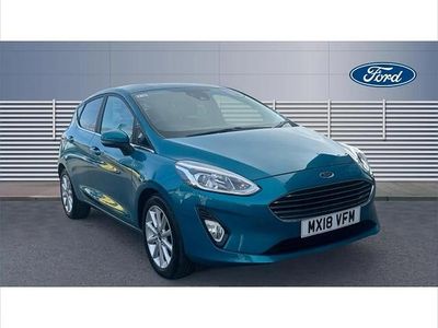 Used Ford Fiesta Titanium 100 HP (73 kW) 2018 Blue Hatchback