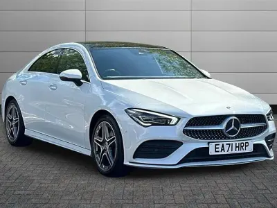 Used Mercedes CLA200 AMG Line Premium Plus 163 HP (119 kW) 2021 White Sedan