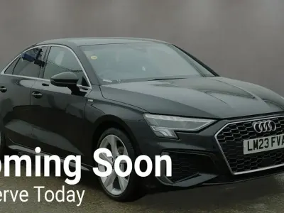 Used Audi A3 S-Line 110 HP (80 kW) 2023 Black Sedan