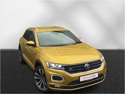 Used VW T-Roc R-line 148 HP (108 kW) 2021 Yellow SUV