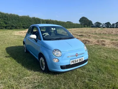 Used Fiat 500 85 HP (62 kW) 2014 Blue Hatchback