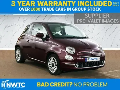 Used Fiat 500 Lounge 69 HP (50 kW) 2018 Red Hatchback