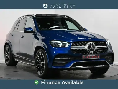 Used Mercedes GLE450 AMG AMG line 367 HP (269 kW) 2020 Blue SUV