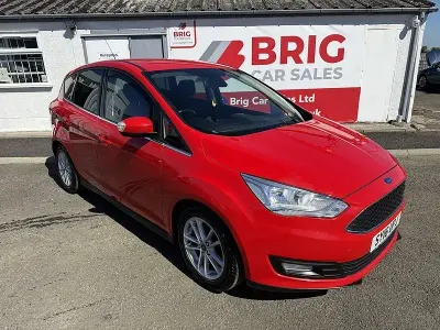 Used Ford C-MAX Zetec 125 HP (91 kW) 2016 Red MPV