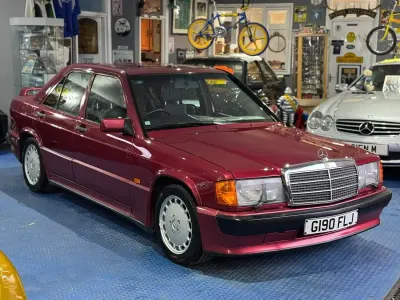 Used Mercedes 190 1990 Red Sedan