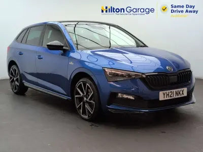 Used Skoda Scala Monte Carlo 85 HP (62 kW) 2021 Blue Hatchback