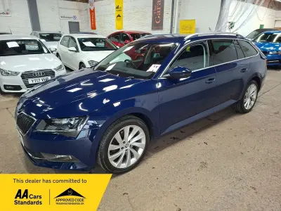 Second-hand Skoda Superb SE L Executive 280 CP (205 kW) 2016 Albastru Break