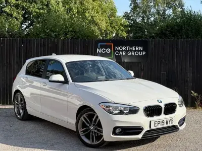 Used BMW 118 Sport Line 136 HP (100 kW) 2019 White Hatchback