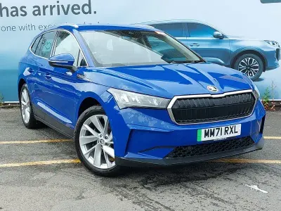 Used Skoda Enyaq iV ecoSuite 131 kW (179 HP) 2022 Blue SUV