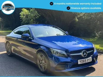Used Mercedes C220 AMG line 2020 Blue Coupe
