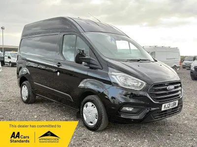 Used Ford Transit Custom Trend 105 HP (77 kW) 2021 Black Van