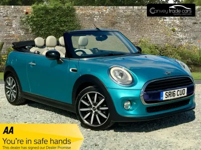 Used Mini Cooper Cabriolet 134 HP (98 kW) 2016 Turquoise Cabriolet