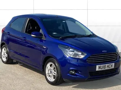 Used Ford Ka Plus Zetec 86 HP (63 kW) 2017 Blue Hatchback