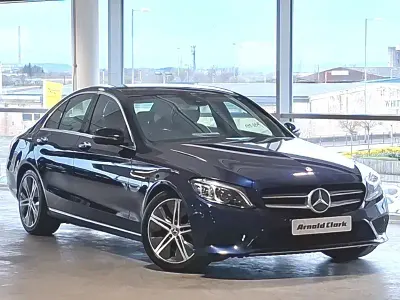 Used Mercedes C220 Sport Edition 194 HP (142 kW) 2019 Blue Sedan