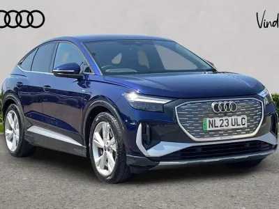 Used Audi Q4 e-tron S-Line 150 kW (204 HP) 2023 Blue SUV