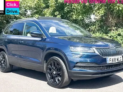 Used Skoda Karoq 150 HP (110 kW) 2018 Blue SUV