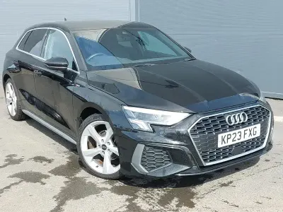 Usado Audi A3 S-Line 150 CV (110 kW) 2023 Negro Berlina