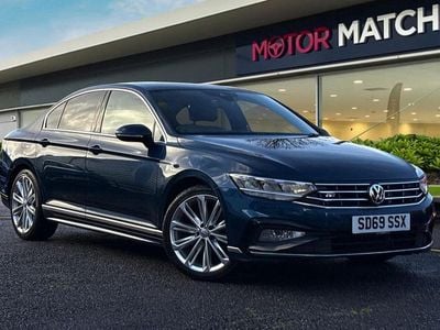 Blue Used 2019 VW Passat R-line Sedan | £13,999 (Fair price)