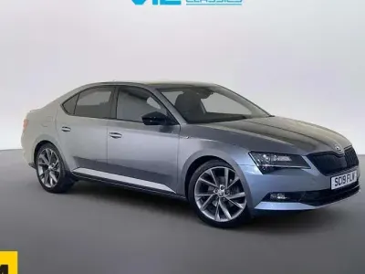 Used Skoda Superb SportLine 150 HP (110 kW) 2019 Grey Hatchback