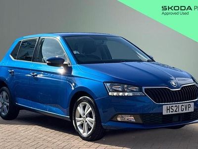 Used Skoda Fabia SE 60 HP (44 kW) 2021 Blue Hatchback