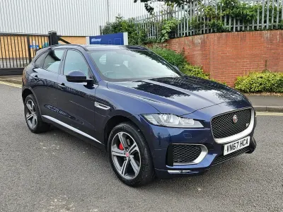 Used Jaguar F-Pace S 300 HP (220 kW) 2017 Blue SUV