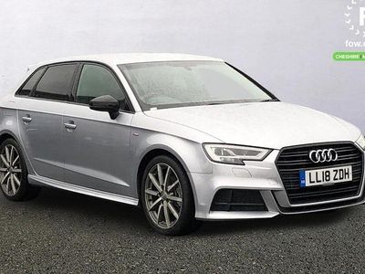 Silver Used 2018 Audi A3 Sportback Black Edition Hatchback | £18,299 (Fair price)